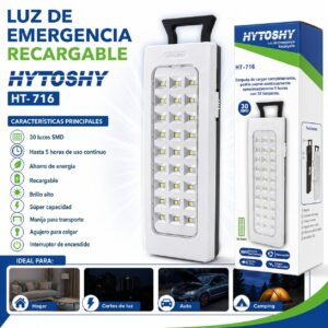 LUZ DE EMERGENCIA 30 LED HT-716