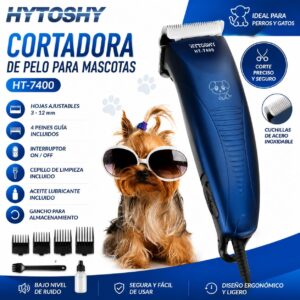 CORTADORA DE PELO PARA MASCOTAS HT-7400
