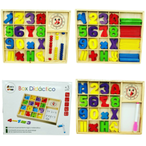 BOX DIDÁCTICO DE MADERA NÚMEROS - OPERACIONES - MATEMÁTICAS 2007505060339