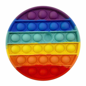 POP IT JUGUETE DE SILICONA ANTIESTRÉS CON FORMA DE REDONDO 12 CM