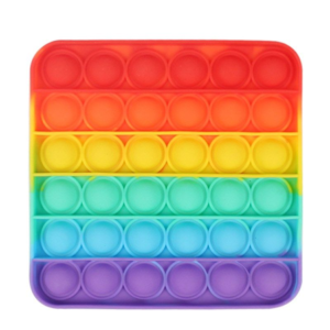 POP IT JUGUETE DE SILICONA ANTIESTRÉS CON FORMA DE CUADRADO 12CM