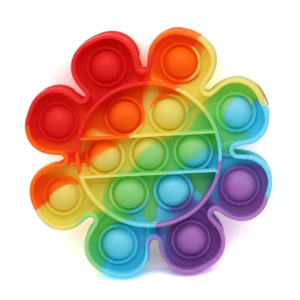 POP IT JUGUETE DE SILICONA ANTIESTRÉS CON FORMA DE FLOR 12CM 2007505087480