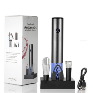SET SACACORCHO AUTOMÁTICO USB 2007505086735 Destapador de botellas de vino - Abridor eléctrico