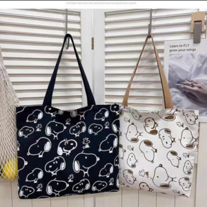 TOTE BAG ESTAMPADA GRANDE PERRITOS 40CM X 30CM X 7CM