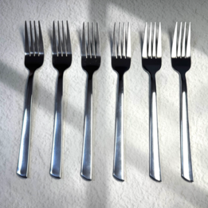 TENEDOR DE ACERO PRECIO DE PAQ X 6 UNIDADES