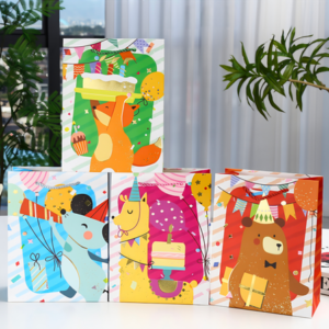 BOLSA DE REGALO GRANDE 30CM X 41.5CM X 12CM - X 12 UNIDADES
