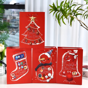 BOLSA DE REGALO NAVIDEÑO GRANDE 2025080819487 30CM X 41.5CM X 12CM - X 12 UNIDADES