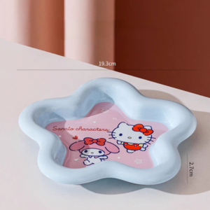 PLATO CERAMICA FORMA DE ESTRELLA 8" GATO