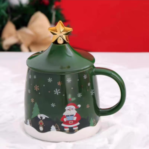 TAZA CERAMICA CON ESTRELLA NAVIDAD 2025080819722