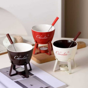 FONDUE CERAMICA QUESO/DULCE INDIVIDUAL 2025080818190