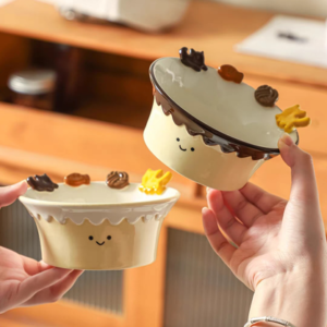 BOWL CERAMICA CON GATITOS Y CARITA 2025080818121