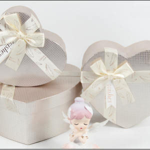 SET DE CAJA REGALO X 3 FORMA CORAZON 22CM X 20CM X 9CM, 18.5CM X 17CM X 7.5CM, 16CM X 14CM X 6CM