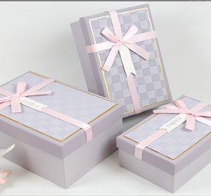 SET DE CAJA REGALO X 3 RECTANGULAR 23CM X 16CM X 9.5CM, 21CM X 14CM X 8CM, 19CM X 12CM X 6.5CM