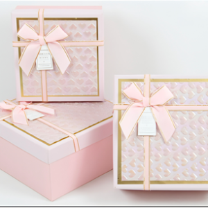 SET DE CAJA REGALO X 3 CUADRADO 2025080821299 19.5CM X 19.5CM X 9.5, 17.5CM X 17.5CM X 8CM, 15.5CM X 15.5CM X 6.5CM