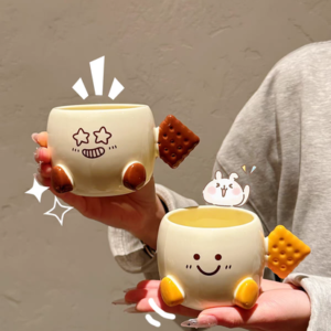 TAZA CERAMICA GALLETAS Y CARITAS 2025080822746