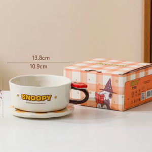 TAZA CERAMICA CON PLATO PERRITO MAGO 2025080819616