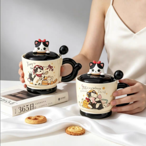 TAZA CERAMICA CON GATO