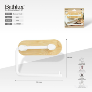 PORTA PAPEL ADHESIVO BASE BAMBU AZ-C60032