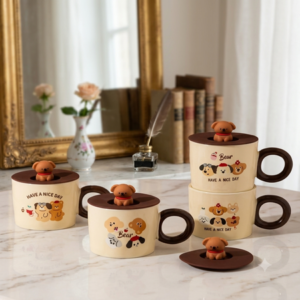 TAZA DE CERáMICA + TAPA DE SILICONA AZ-D30055