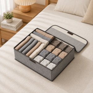 Organizador de tela Oxford color gris 13 compartim AZ-C50007