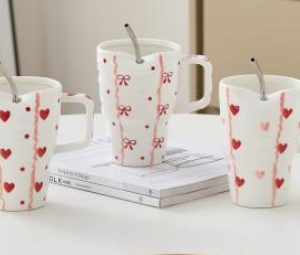 TAZA DE CERAMICA + SORBETE