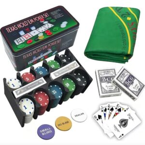FICHERO POKER 200 FICHAS 2MAZOS TEXAS