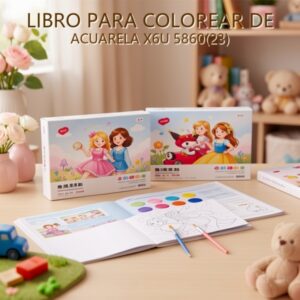 LIBRO PARA COLOREAR DE ACUARELA X6U 5860(23)