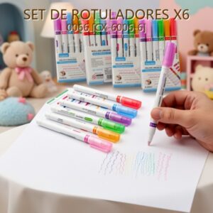SET DE ROTULADORES X6 0066 [CX-6006-6]