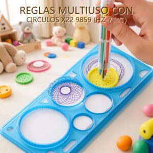REGLAS MULTIUSO CON CIRCULOS X22 9859 (HZ-7111)