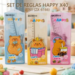 SET DE REGLAS HAPPY X40 0061 (ZX-6166)