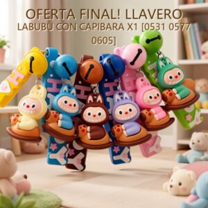 LLAVERO LABUBU CON CAPIBARA X1 [0531 0577 0605]