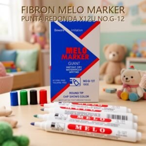 FIBRON MELO MARKER PUNTA REDONDA X12U NO.G-12