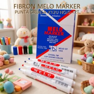 FIBRON MELO MARKER PUNTA GRUESA X12U NO.G-12T