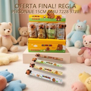 REGLA PERSONAJE 15CM X48U 7228 9728 PRECIO FINAL!!!