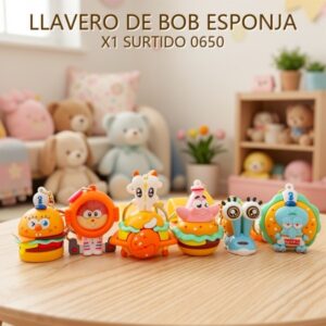 LLAVERO DE BOB ESPONJA X1 SURTIDO 0650