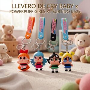 LLEVERO DE CRY BABY x POWERPUFF GIRLS X1 SURTIDO 0625