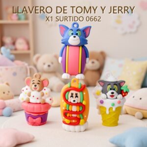 LLAVERO DE TOMY Y JERRY X1 SURTIDO 0662