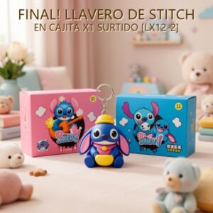 LLAVERO DE STITCH EN CAJITA X1 SURTIDO [LX12-2]