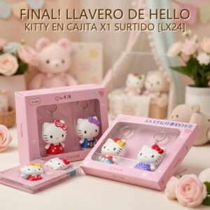 LLAVERO DE HELLO KITTY EN CAJITA X1 SURTIDO [LX24]