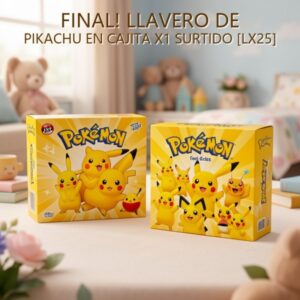LLAVERO DE PIKACHU EN CAJITA X1 SURTIDO [LX25]