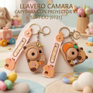 LLAVERO CAMARA CAPYBARA CON PROYECTOR X1 SURTIDO [0731]
