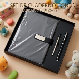 SET DE CUADERNO CON LAPICERA X1 0425-12