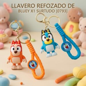 LLAVERO REFOZADO DE BLUEY X1 SURTUDO [0793]