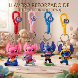 LLAVERO REFORZADO DE STITCH X1 SURTIDO [0763]