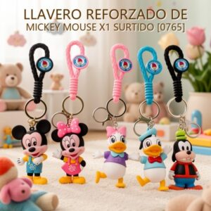 LLAVERO REFORZADO DE MICKEY MOUSE  X1 SURTIDO [0765]