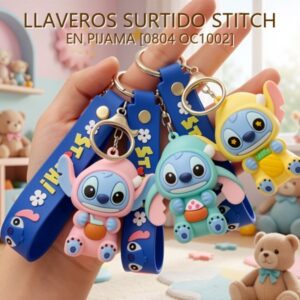 LLAVEROS SURTIDO STITCH EN PIJAMA [0804 OC1002]