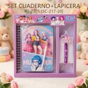 SET CUADERNO+LAPICERA A5 7205 [SC-217-20]