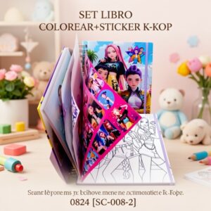 SET LIBRO p COLOREAR+STICKER K-POP 0824 [SC-008-2]