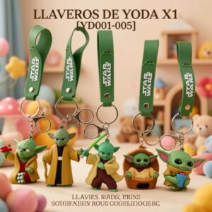 LLAVEROS DE YODA X1 [YD001-005]