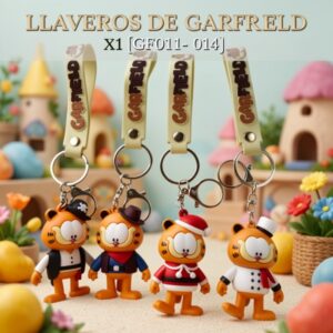 LLAVEROS DE GARFIELD  X1 [GF011- 014]
